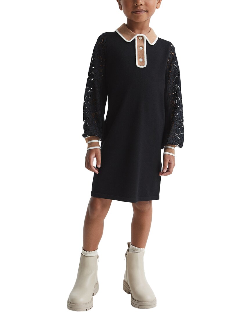 Reiss Emmie Knitted Dress One Size Fits All Black