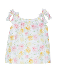 Little English Tie-Shoulder Top