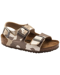 Birkenstock Milano Birko-Flor Sandal Toddler 13 Brown Multi