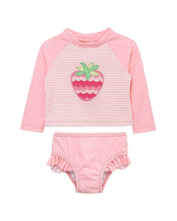 Little Me Strawberry Rashguard