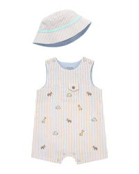 Little Me Safari Sunsuit & Hat