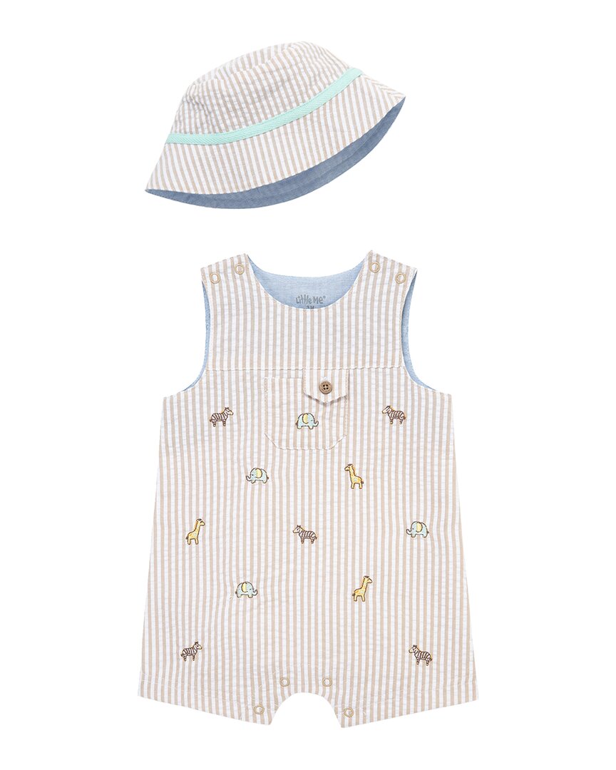 Little Me Safari Sunsuit & Hat
