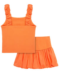 Habitual Bubble Peplum Skirt Set