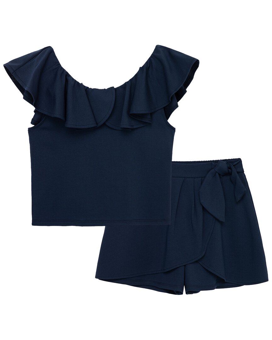 Habitual Mock Wrap Short Set