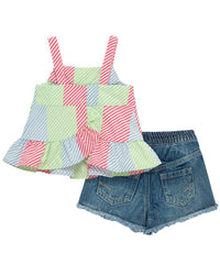 Habitual Stripe Top & Short Set