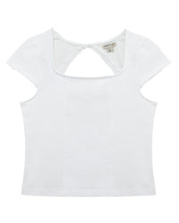 Habitual Square Neck Mod Cap T-Shirt