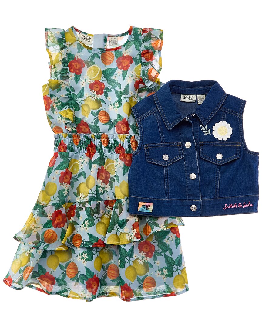 Scotch & Soda 2Pc Dress & Vest Set