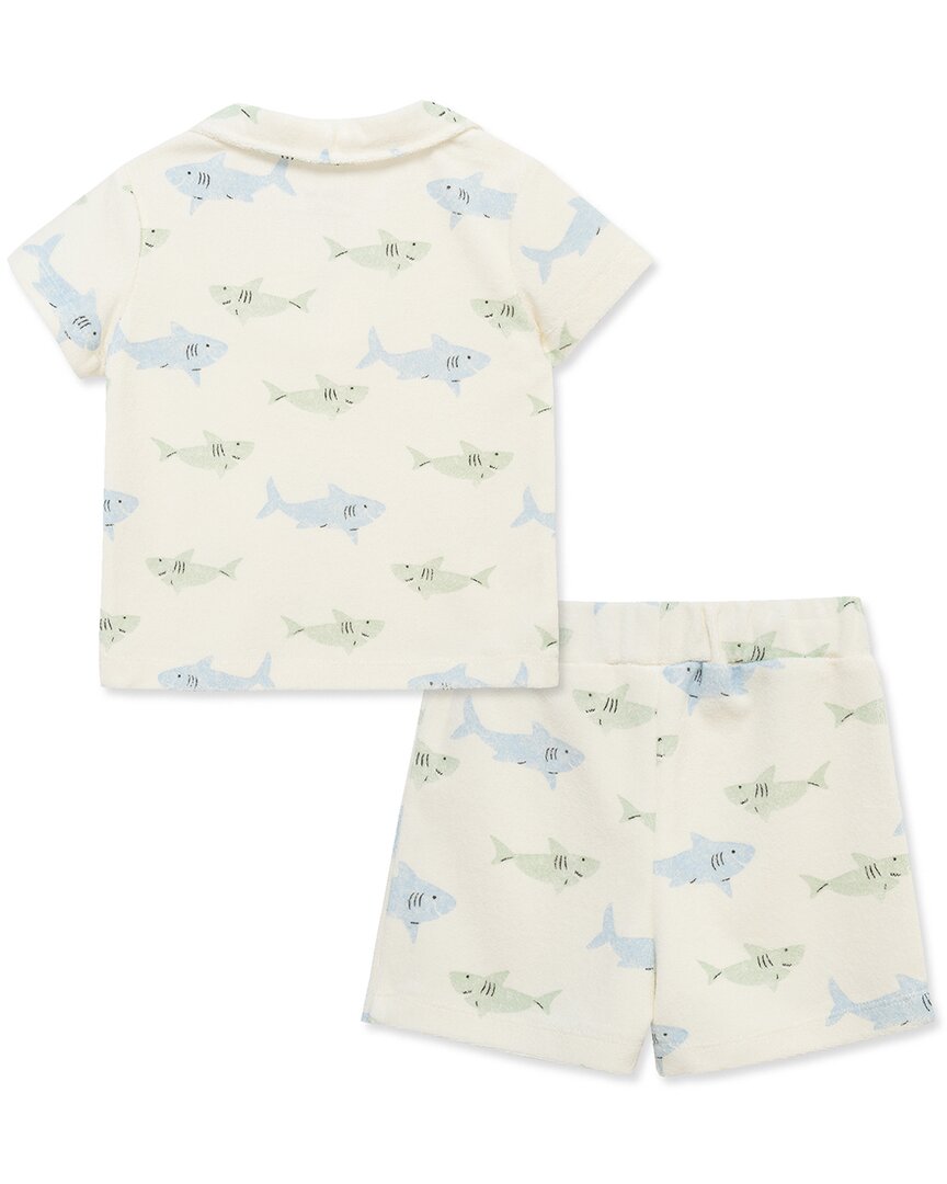 Little Me Shark Terry Set