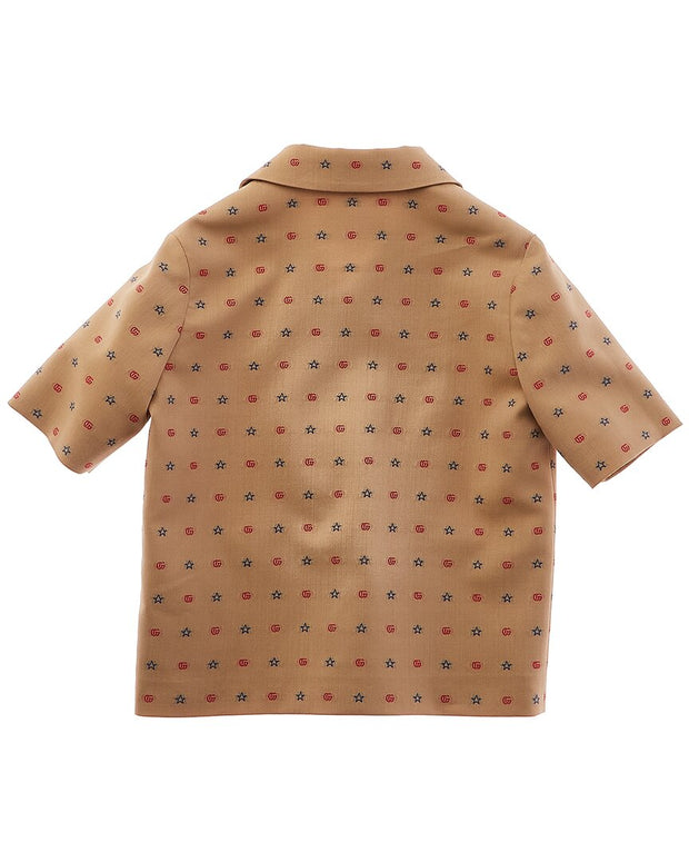 Gucci Gg Stars Wool-Blend Shirt