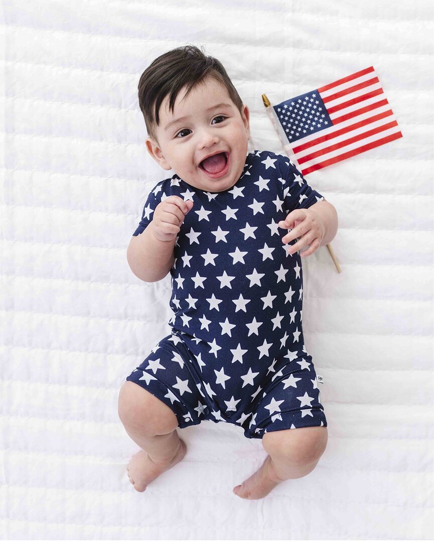 Bums & Roses Bums & Roses Navy Star Shortie Romper