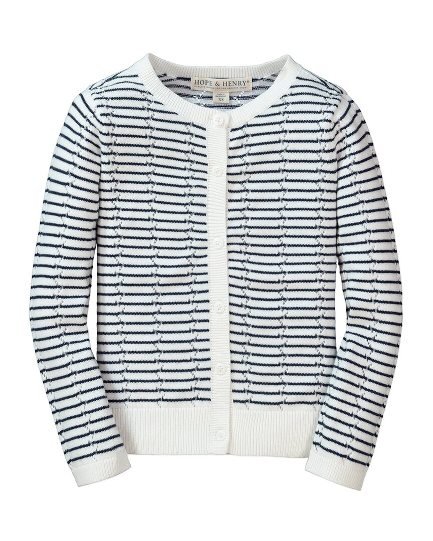 Hope & Henry Pointelle Cardigan