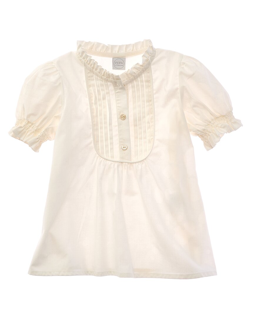 Pepa London Pepa London Frilly Neck Pleated Blouse