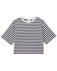 Reiss Say Stripe Oversized Jersey Top