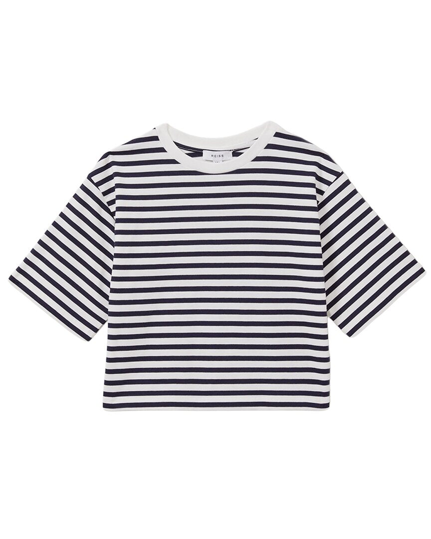Reiss Say Stripe Oversized Jersey Top