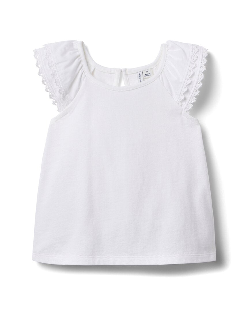 Janie And Jack Lace Trim Top