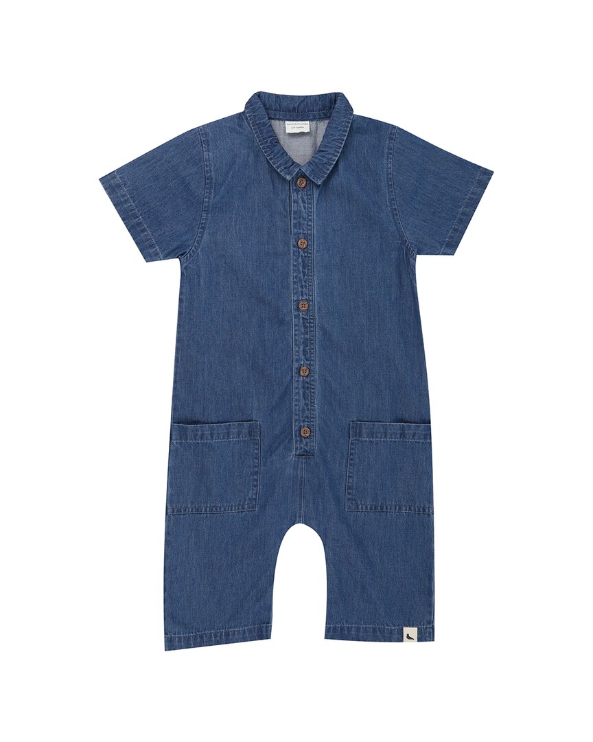 Turtledove London Denim Blue Shortie Overall