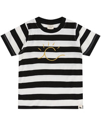 Turtledove London Wide Stripe Sun Embroidery T-Shirt