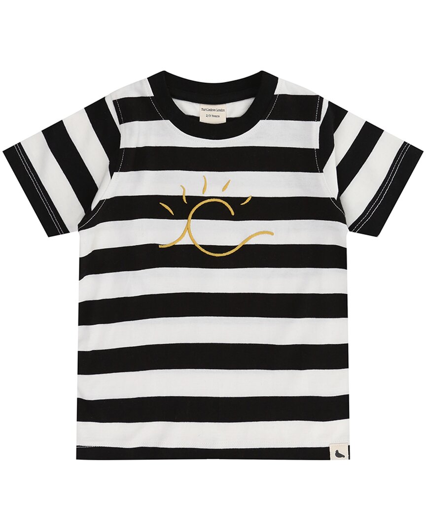 Turtledove London Wide Stripe Sun Embroidery T-Shirt