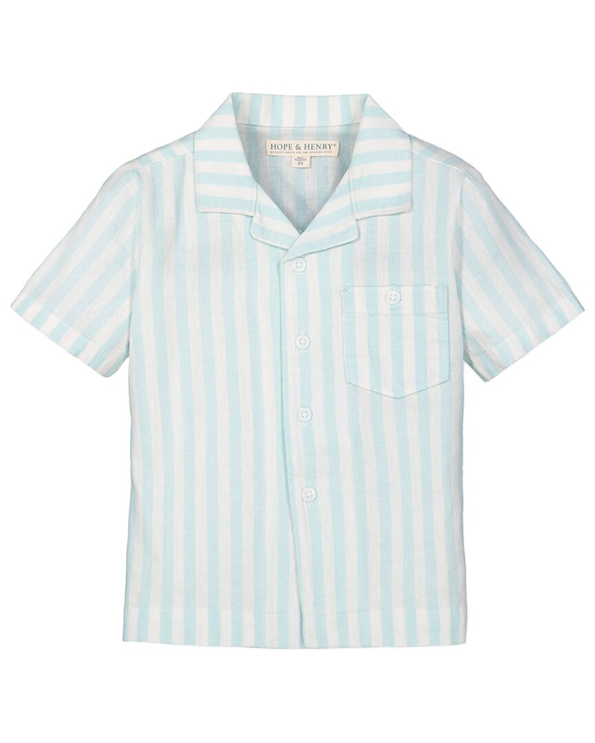 Hope & Henry Camp Shirt Green 3T