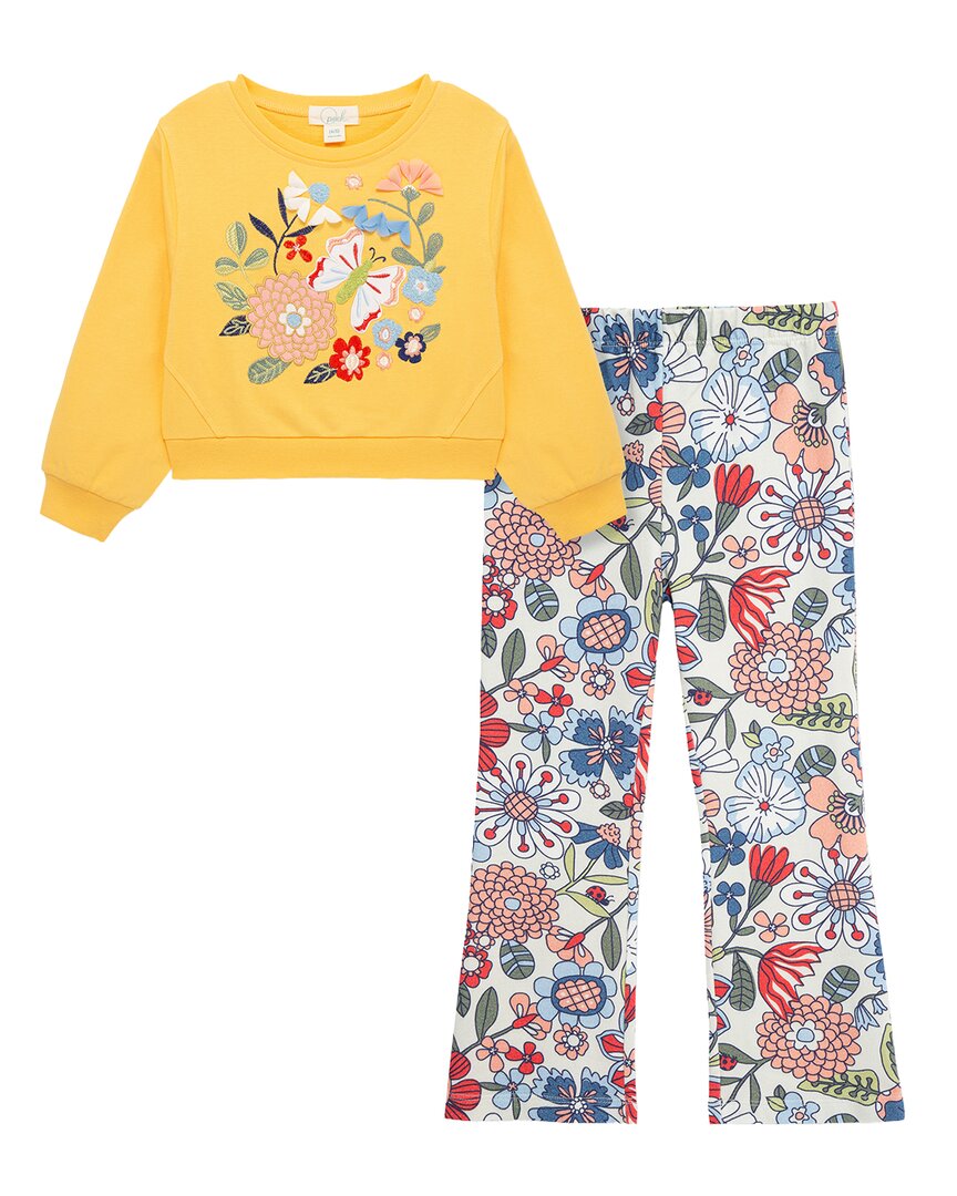 Peek Kids Butterfly Garden Pullover Pant Set