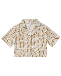 Rylee + Cru Collective Miley Linen-Blend Top