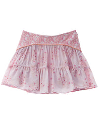 Chloé Silk-Blend Skirt Pink