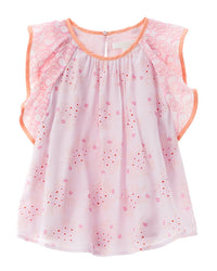 Chloé Silk-Blend Top 10 (Big Girl M) Pink