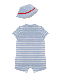 Little Me Baseball Romper Hat