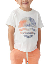 Sol Angeles Coral Palm Waves Crew White