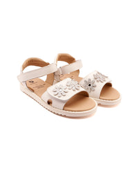 Old Soles Flower Sandy Leather Sandal Blue