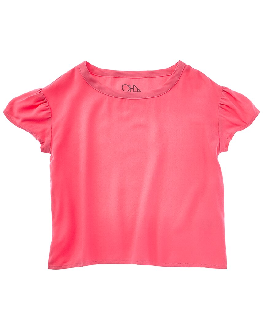Chaser Woven Flutter Sleeve Top