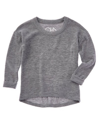 Chaser Cozy Knit Rolled Boxy High-Low Pullover