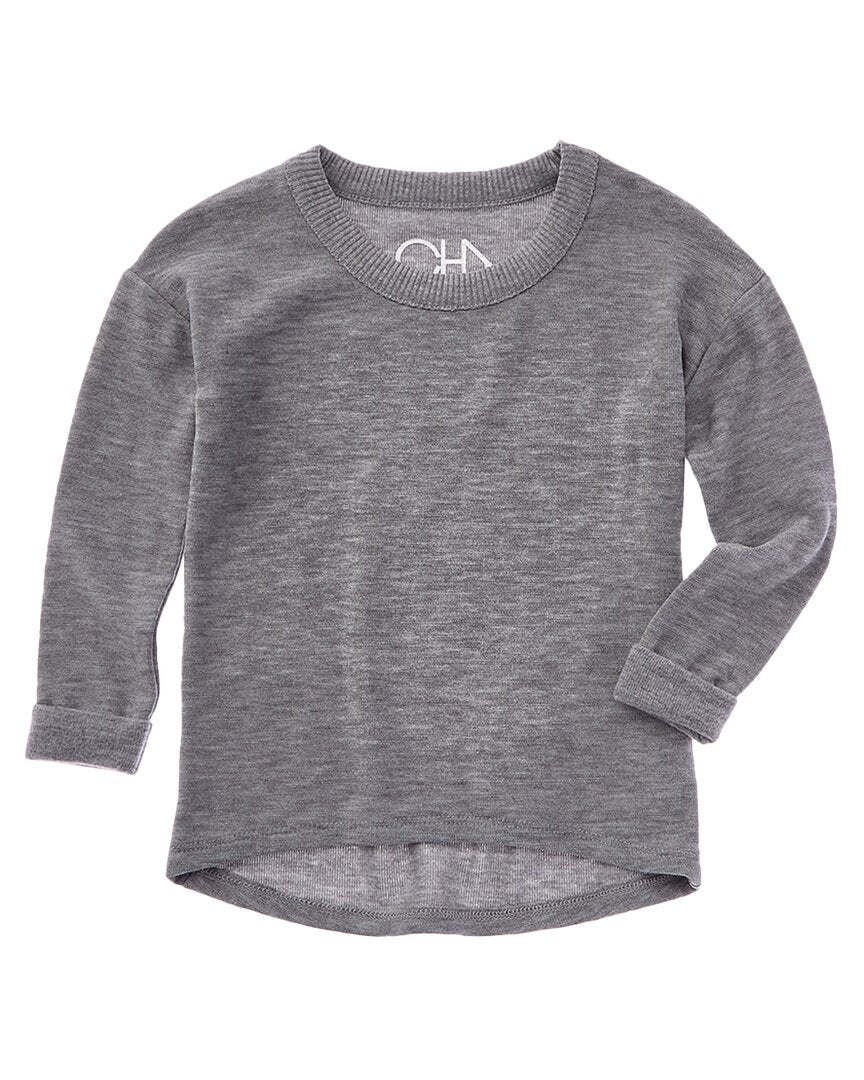 Chaser Cozy Knit Rolled Boxy High-Low Pullover