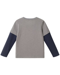 Andy & Evan Andy & Evan Dino Chenille Graphic Two-Fer T-Shirt