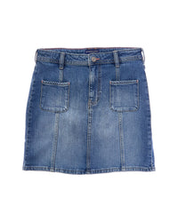 Scotch & Soda Denim Patch Pocket Skirt