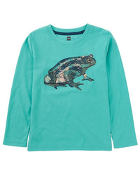Tea Collection Frog Layered Sleeve Graphic T-Shirt