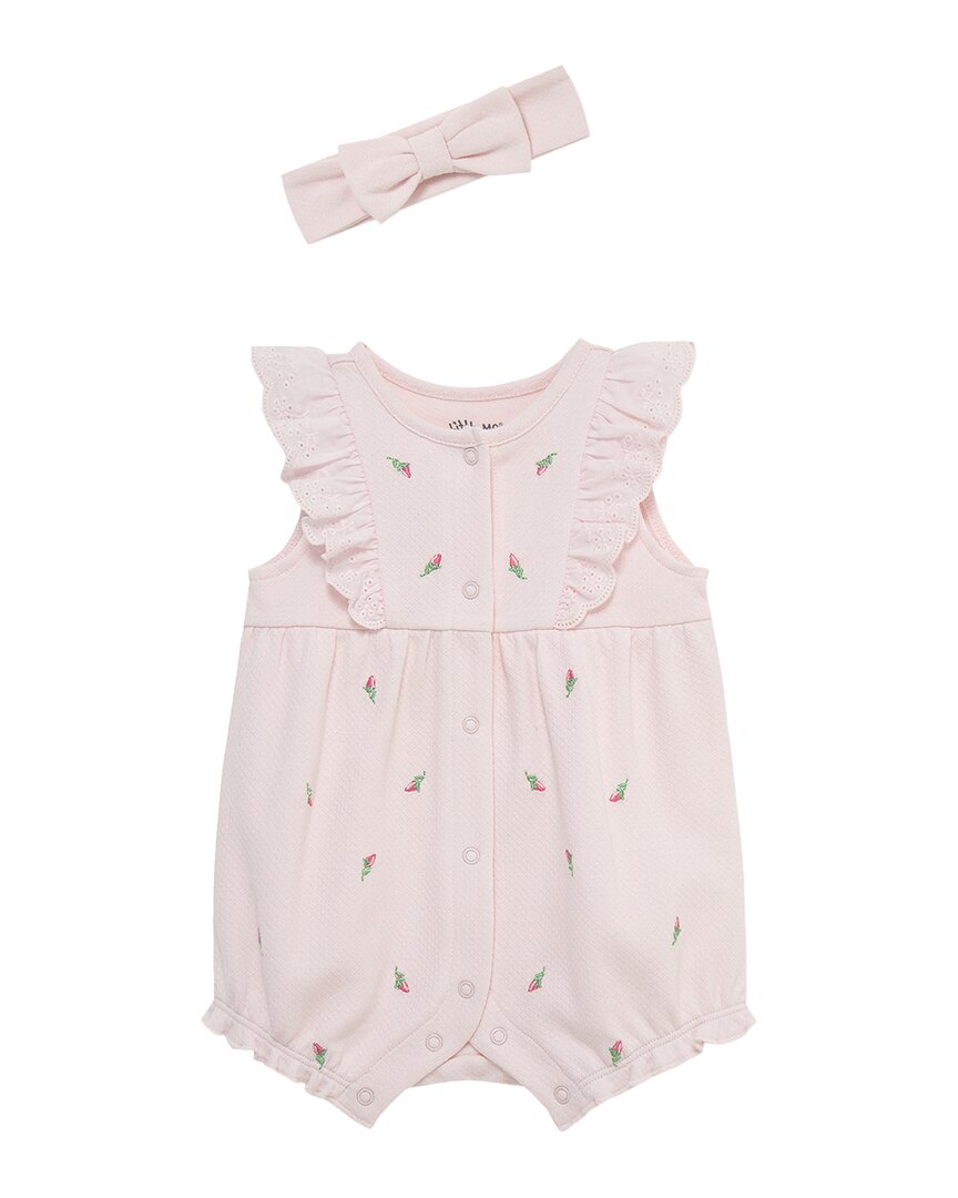 Little Me Rosebud Romper Hband