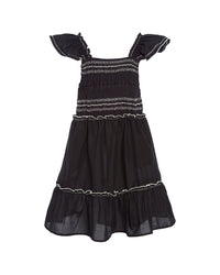 Sea New York Mable Cambric Flutter Sleeve Smocked Dress