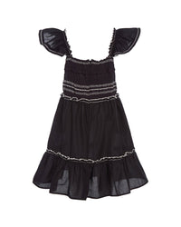 Sea New York Mable Cambric Flutter Sleeve Smocked Dress