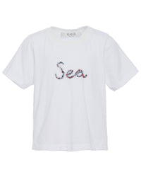 Sea New York Sea Embroidery S/Sleeve T-Shirt White