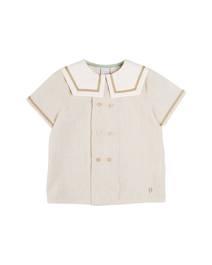 Pepa London Pepa London Striped Mariner Collar Short Top