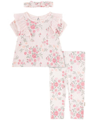 Huggies 3Pc Top, Pant, & Headband Set