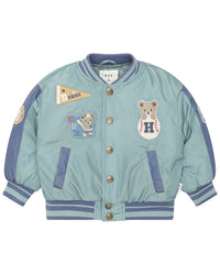 Huxbaby Sprout Hux College Varsity Jacket Green