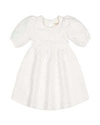 HOPE & HENRY Hope & Henry Puff Sleeve Double Quilted Dress