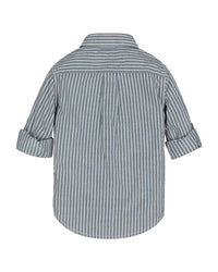 Hope & Henry Railroad Stripe Rolled Shirt