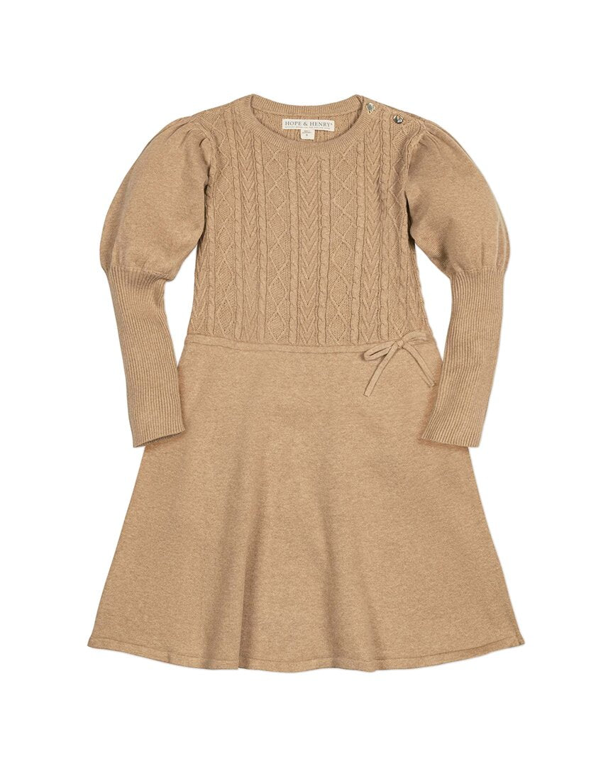 Hope & Henry Bubble Sleeve Sweaterdress