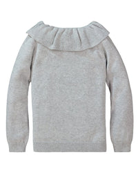 Hope & Henry Flounce Neck Sweater