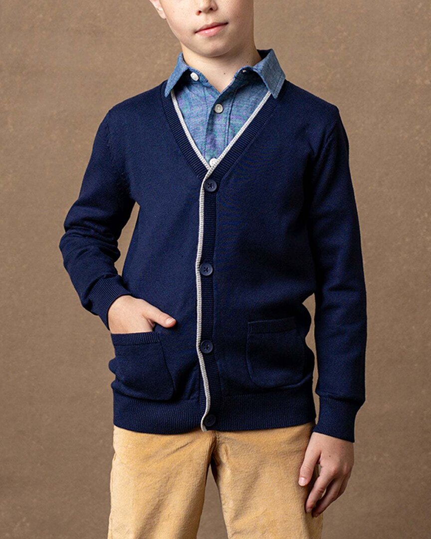 Hope & Henry Tipped Cardigan Sweater