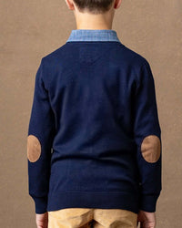 Hope & Henry Tipped Cardigan Sweater