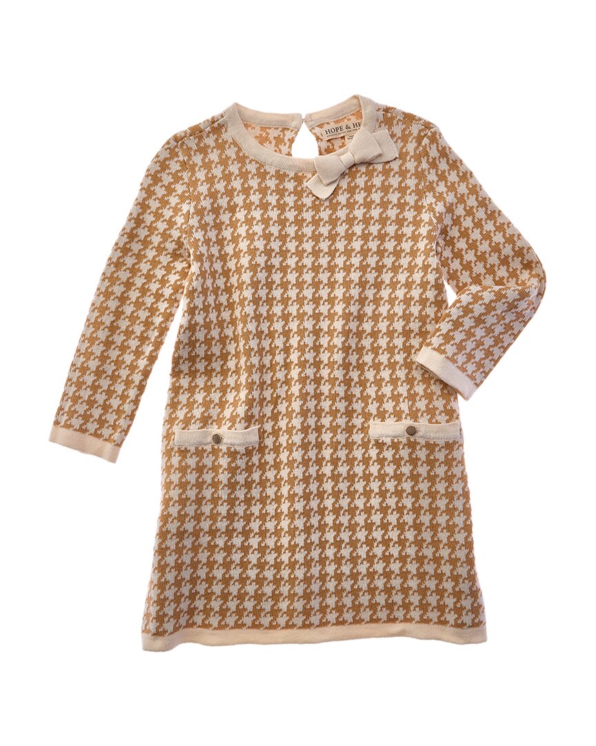 Hope & Henry Houndstooth Sweaterdress